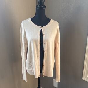 GAP Lightweight Cream Cardigan Sweater